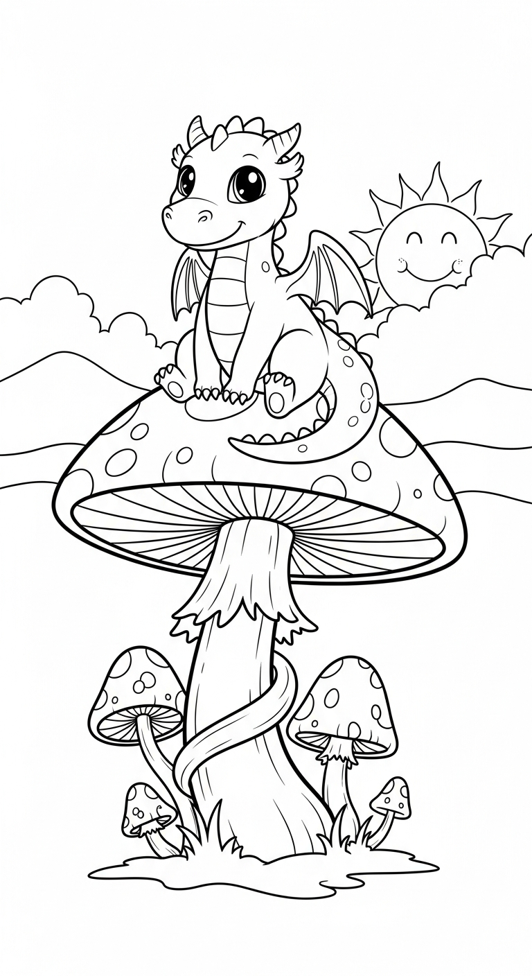 coloriage dragon updated pour enfants à télécharger 1