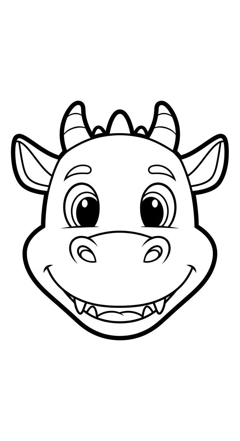 coloriage dragon updated à imprimer pour enfant de 2 ans