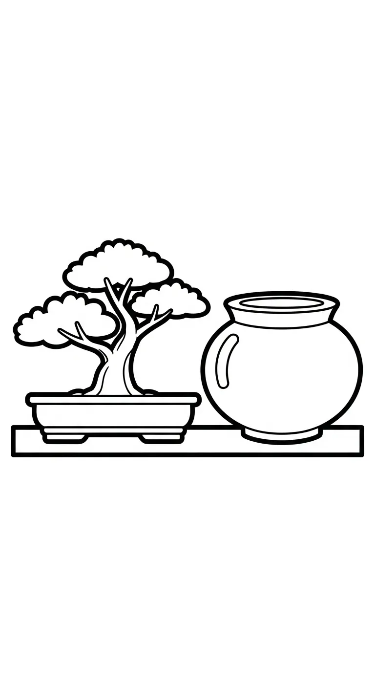 coloriage Bonsaï a colorier en ligne 1