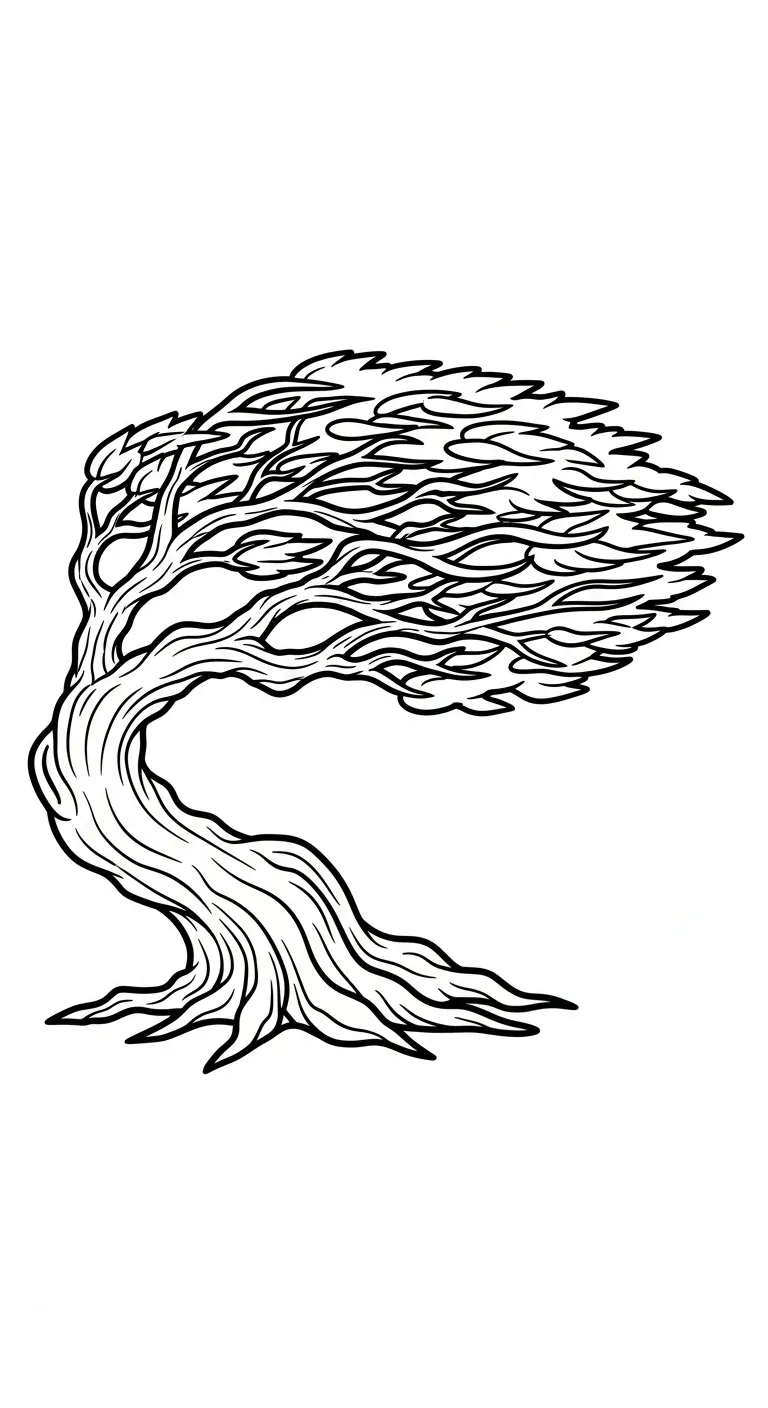 coloriage Bonsaï pour enfant à imprimer 1