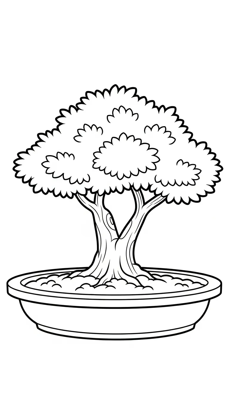 imprimer coloriage Bonsaï gratuit