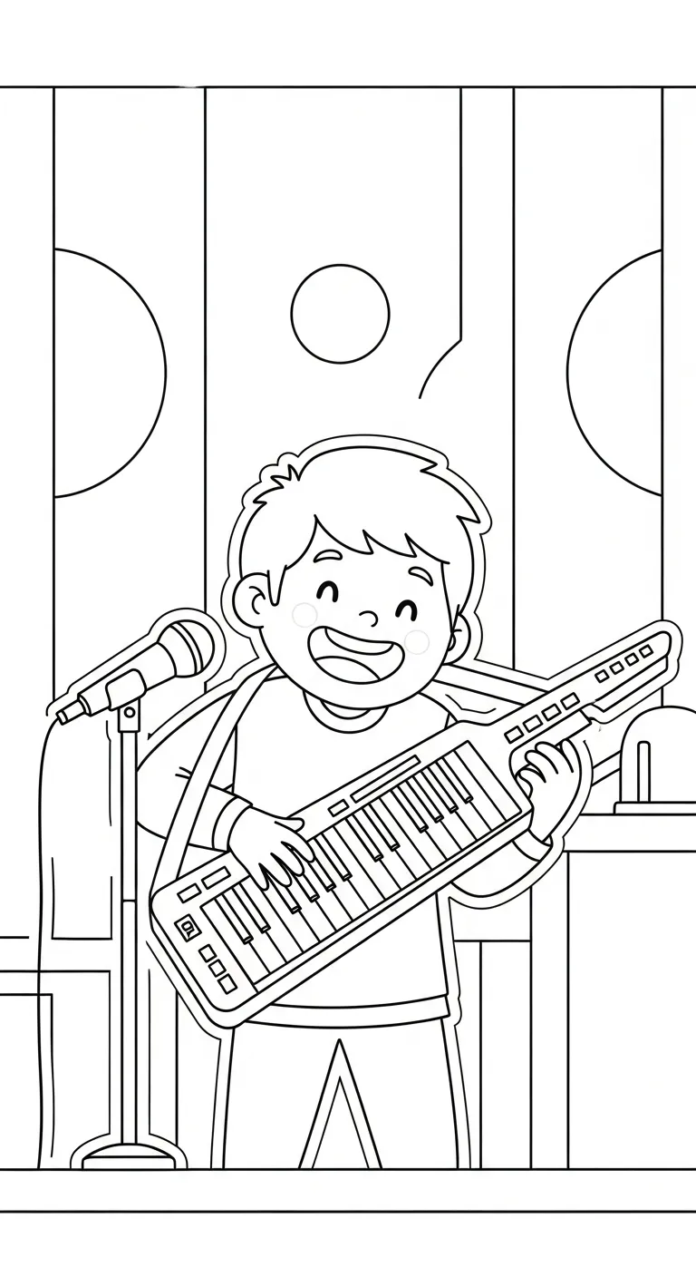 coloriage Chanteuse gratuit à imprimer
