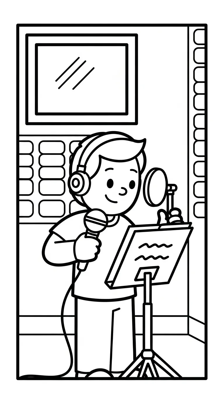 coloriage Chanteuse gratuit à imprimer 1