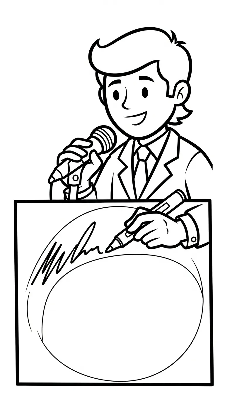 coloriage Chanteuse pour enfant de 2 ans 3