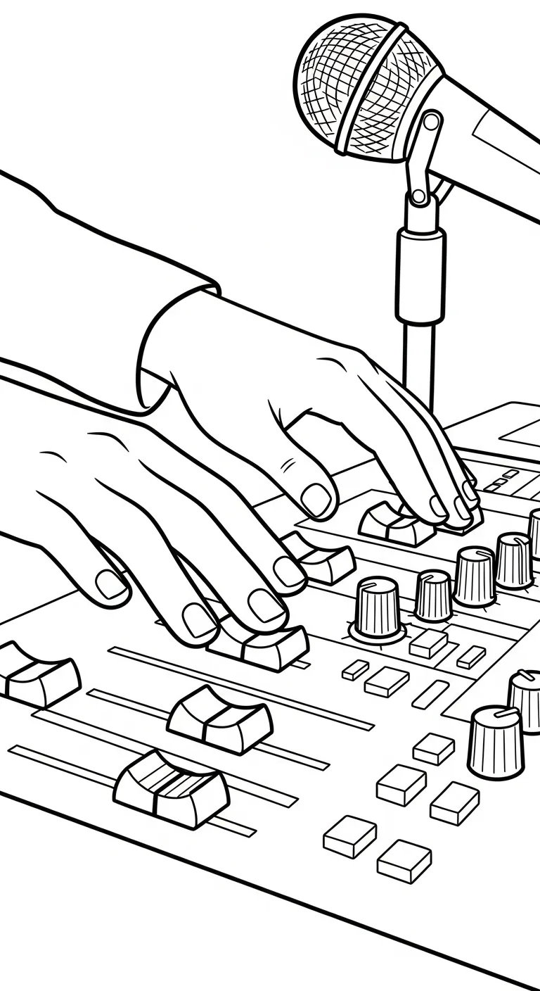coloriage Chanteuse pour enfants à imprimer