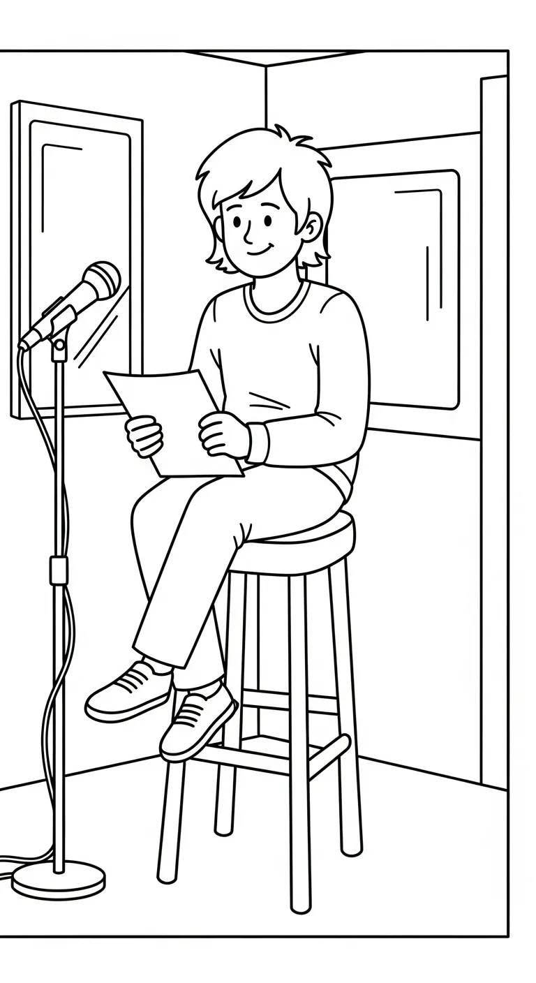 coloriage Chanteuse a imprimer gratuit