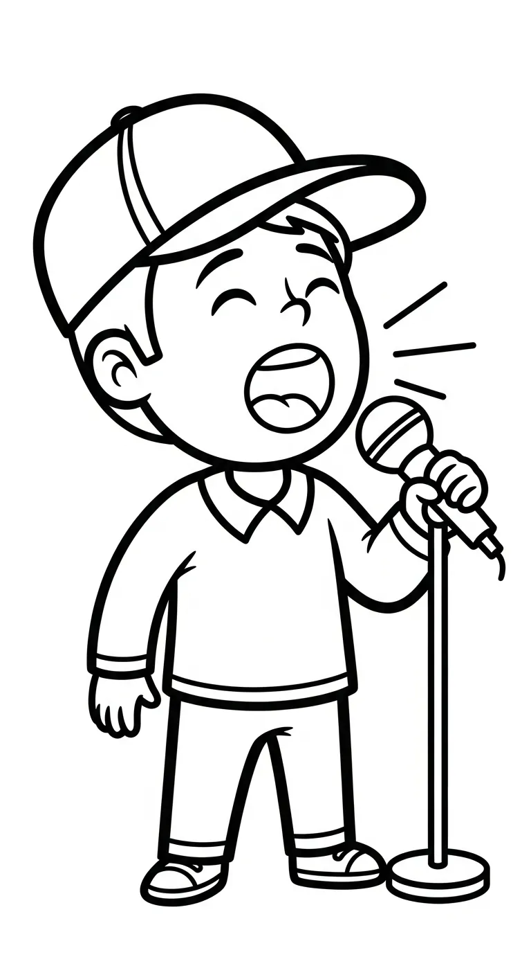coloriage Chanteuse a dessiner et imprimer