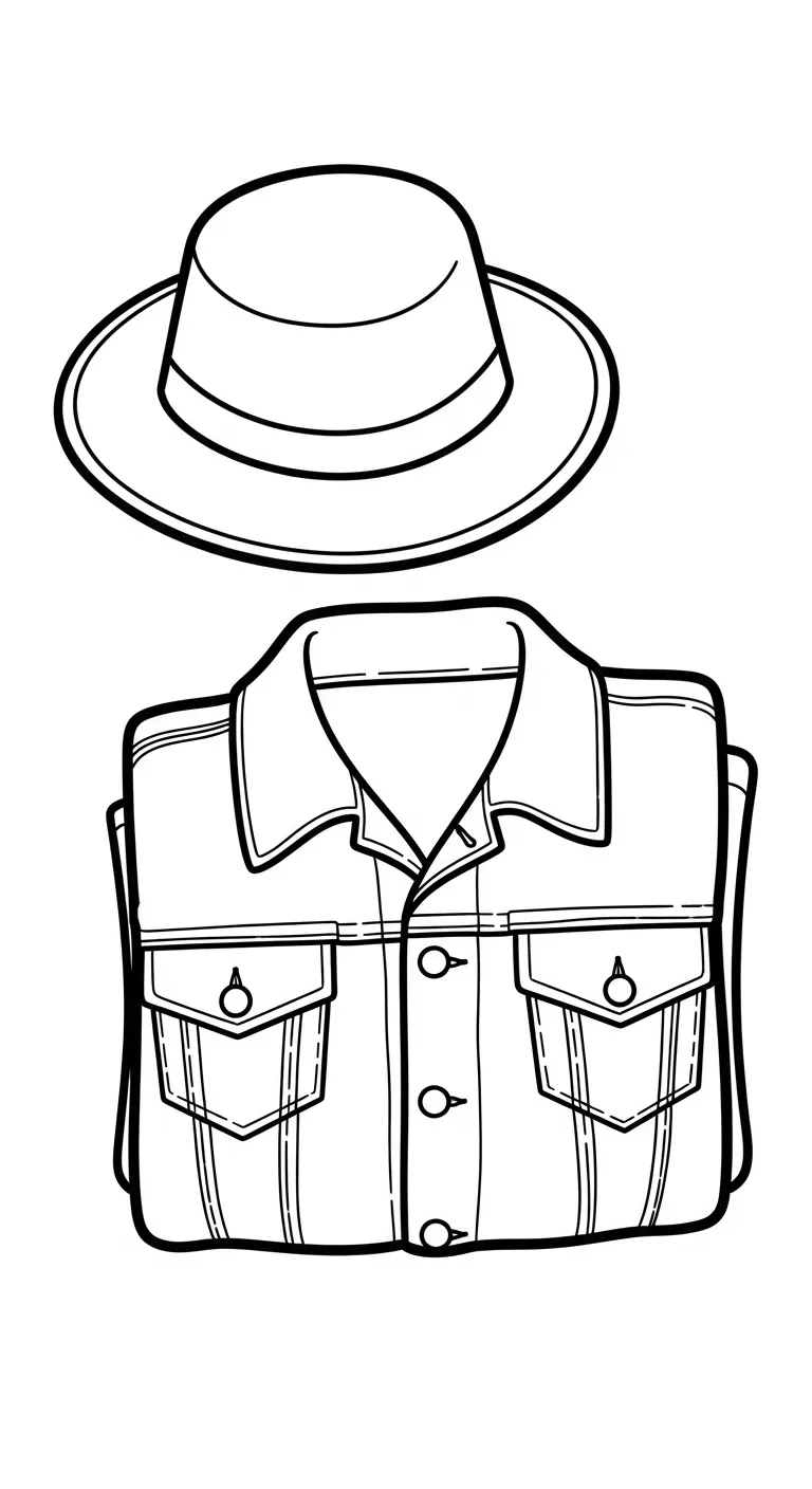 coloriage Chemise pour enfants a imprimer 2