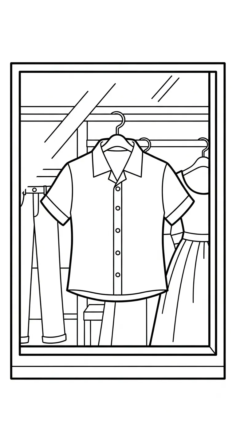 coloriage Chemise à imprimer pdf