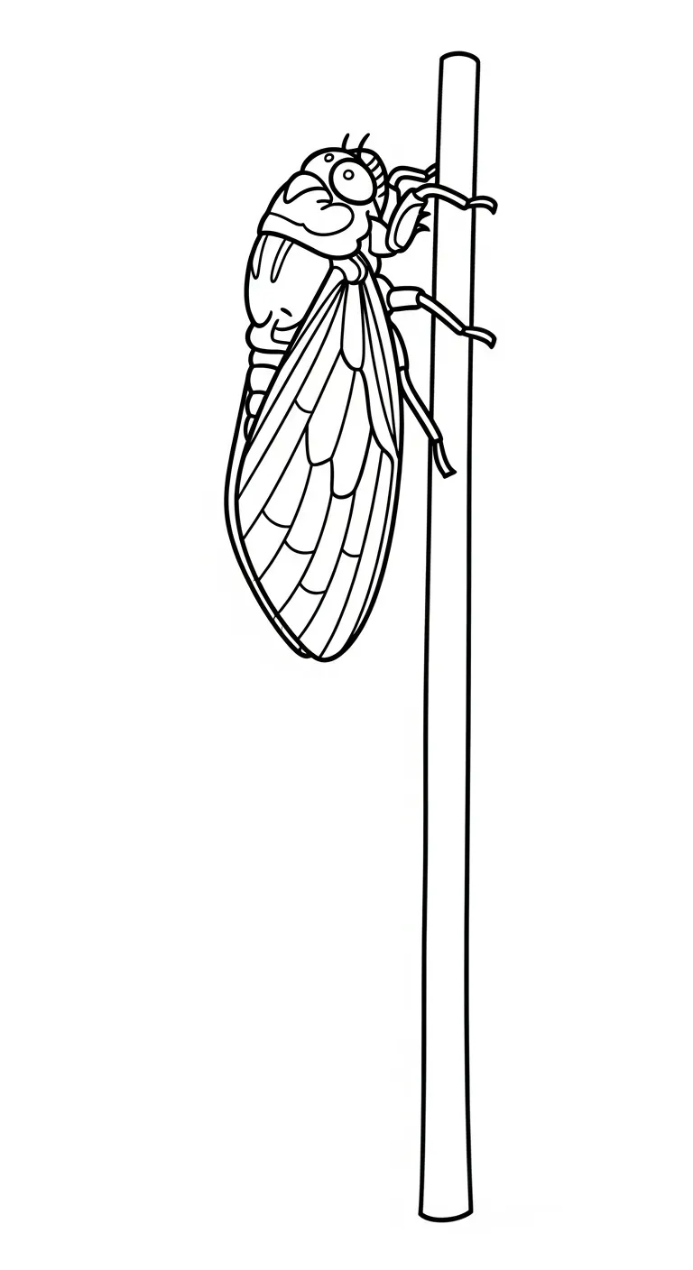 coloriage Cigale a telecharger