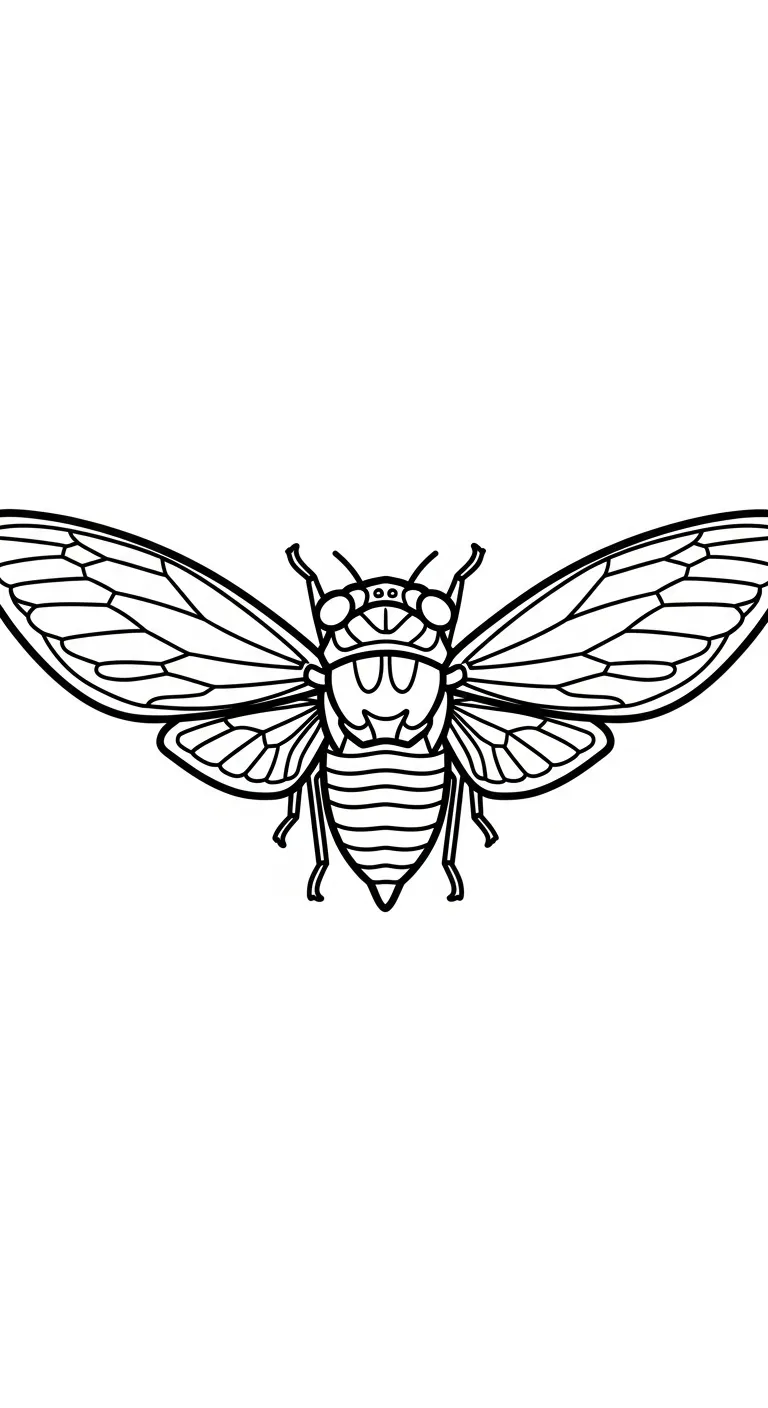 coloriage Cigale gratuit à imprimer