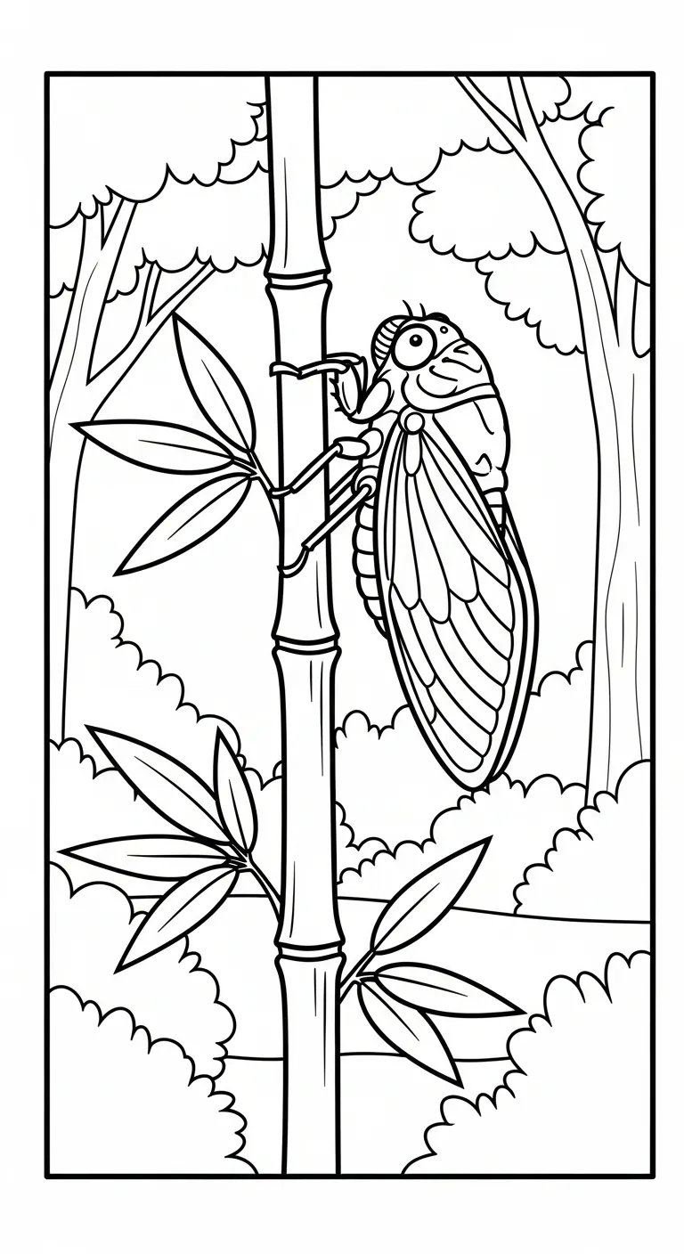 coloriage Cigale gratuit