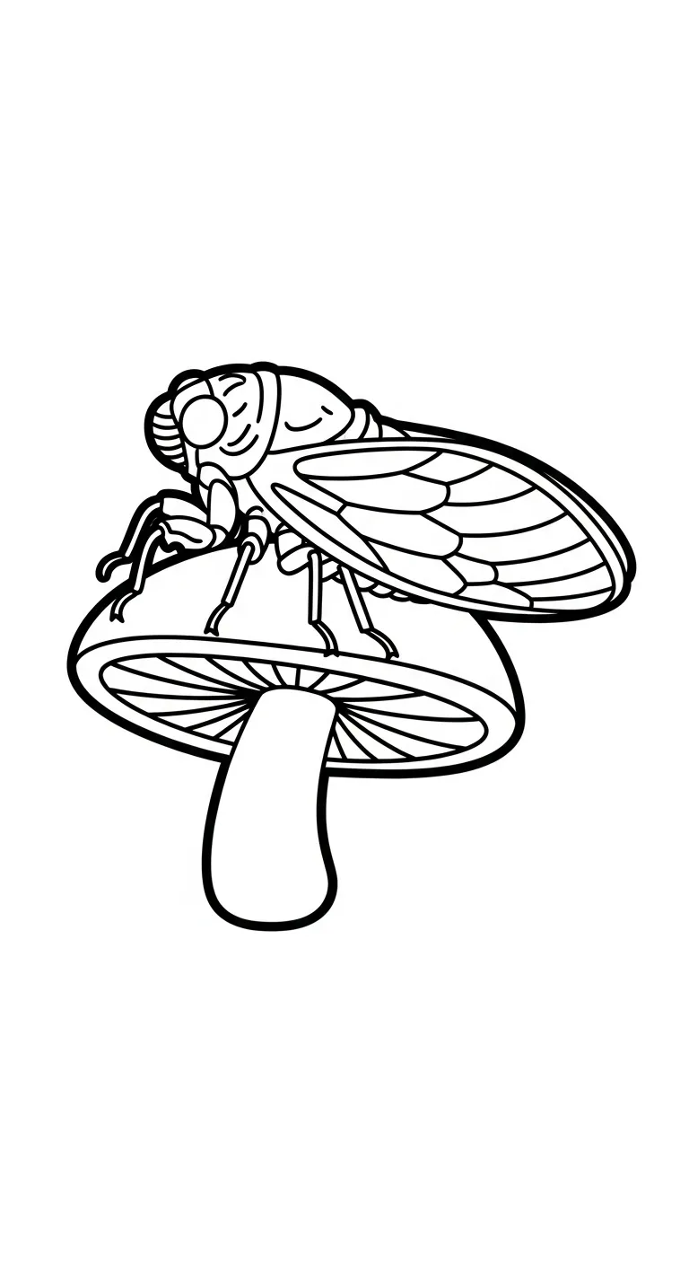 coloriage Cigale en ligne