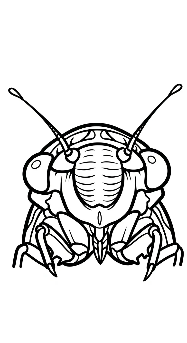 coloriage Cigale à imprimer pour enfant de 3 ans