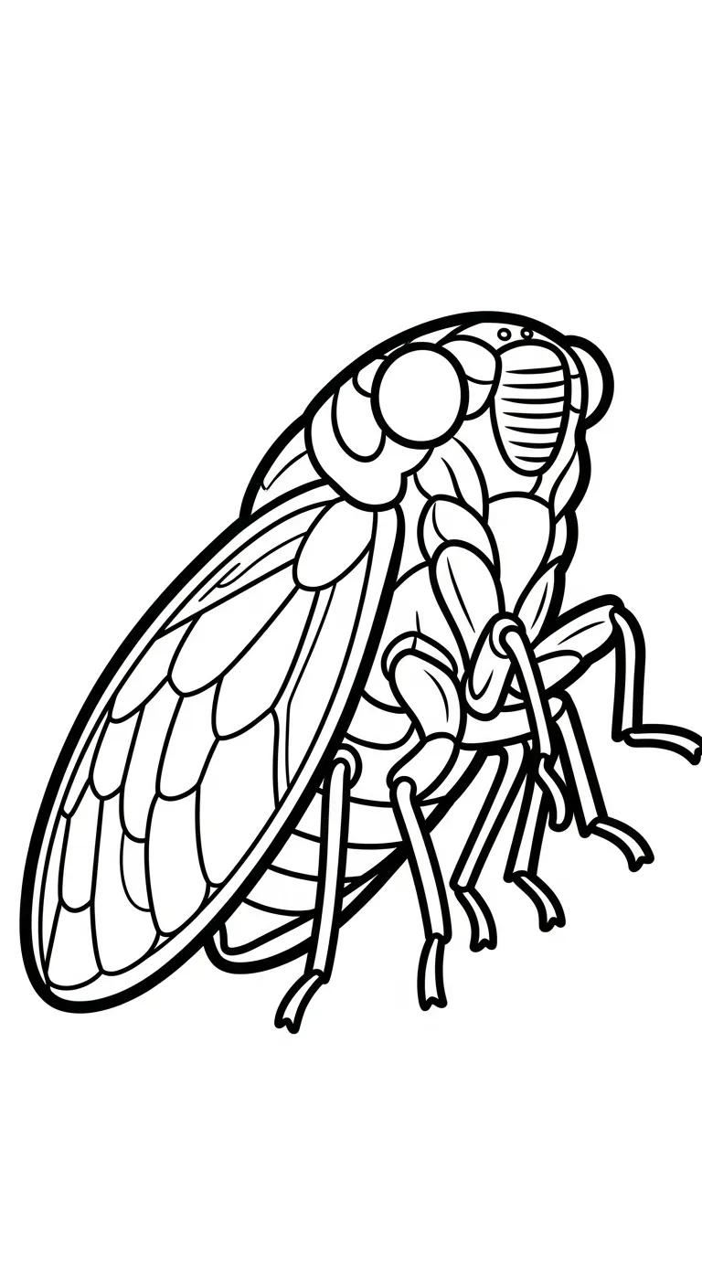 imprimer coloriage Cigale pour enfant
