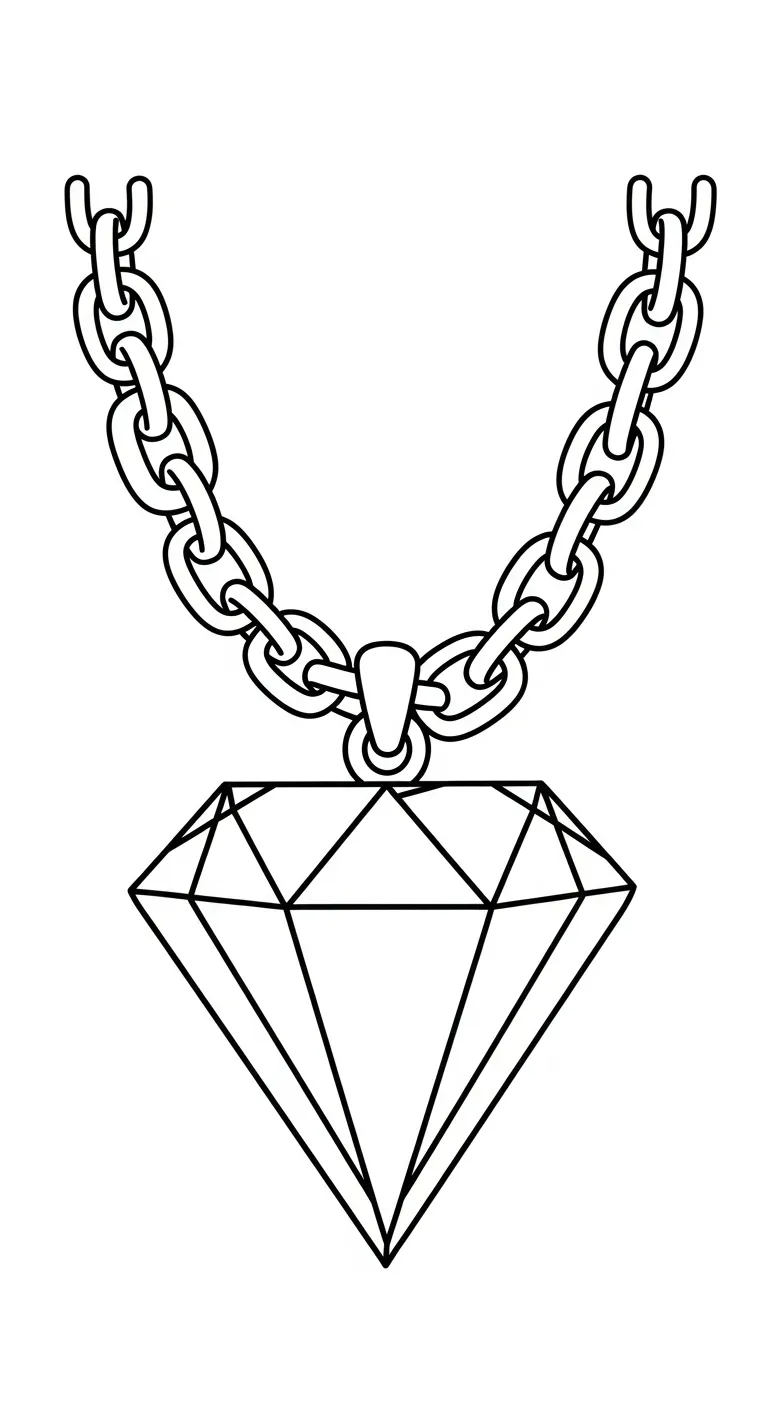 coloriage Collier a colorier en ligne 1