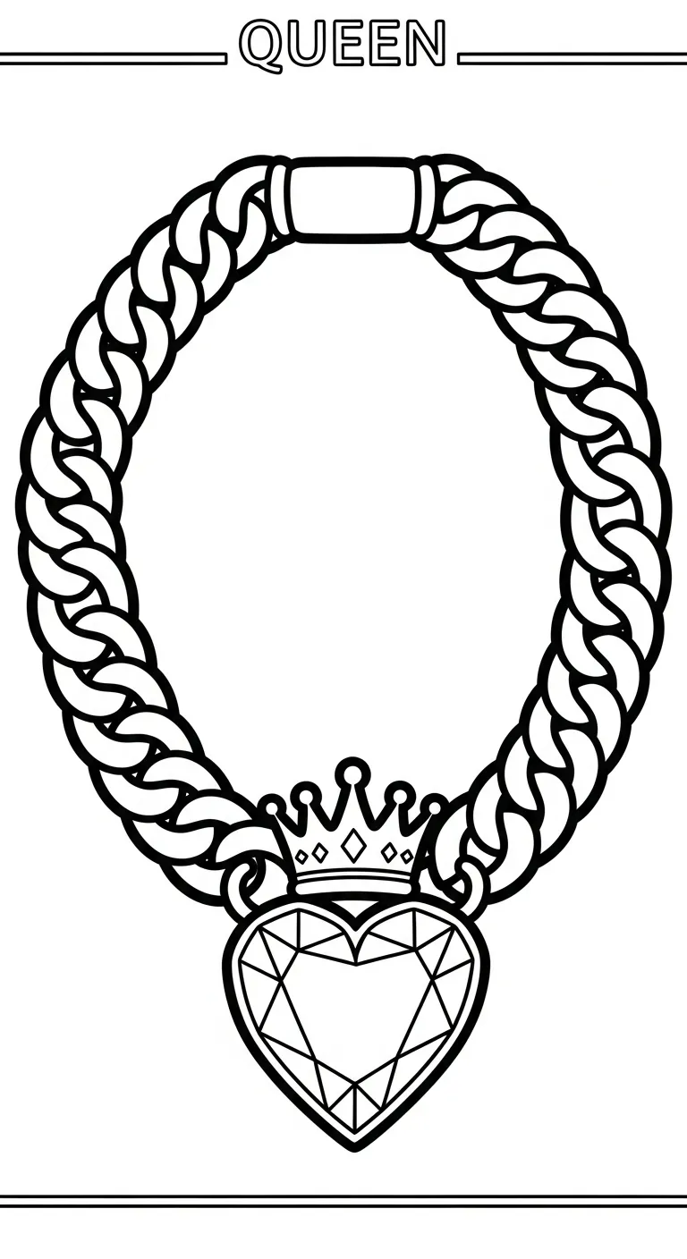coloriage Collier pour enfants à imprimer 1