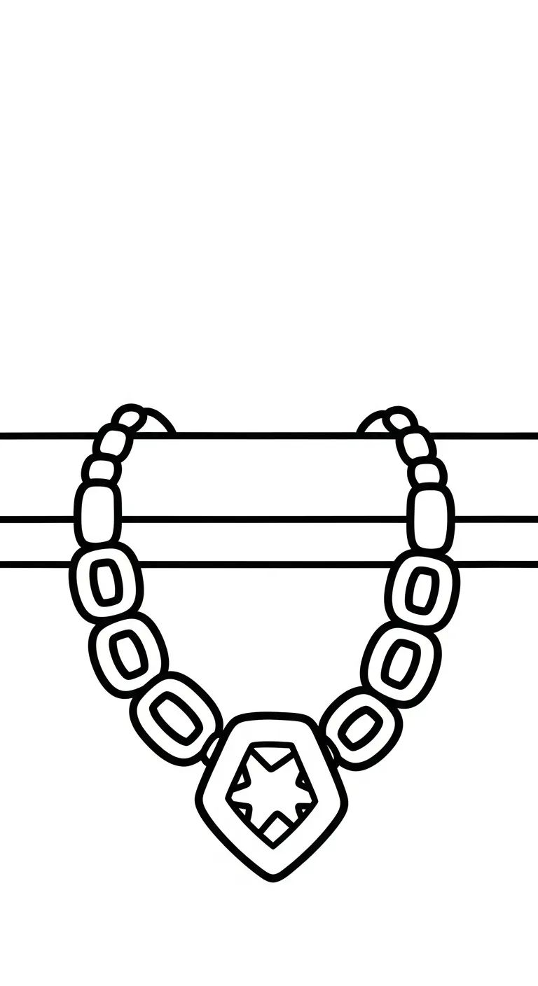 coloriage Collier à imprimer pour enfant de 8 ans
