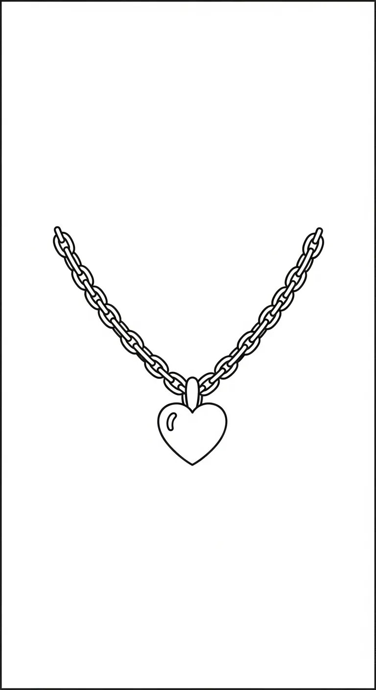coloriage Collier à imprimer pour enfant de 4 ans