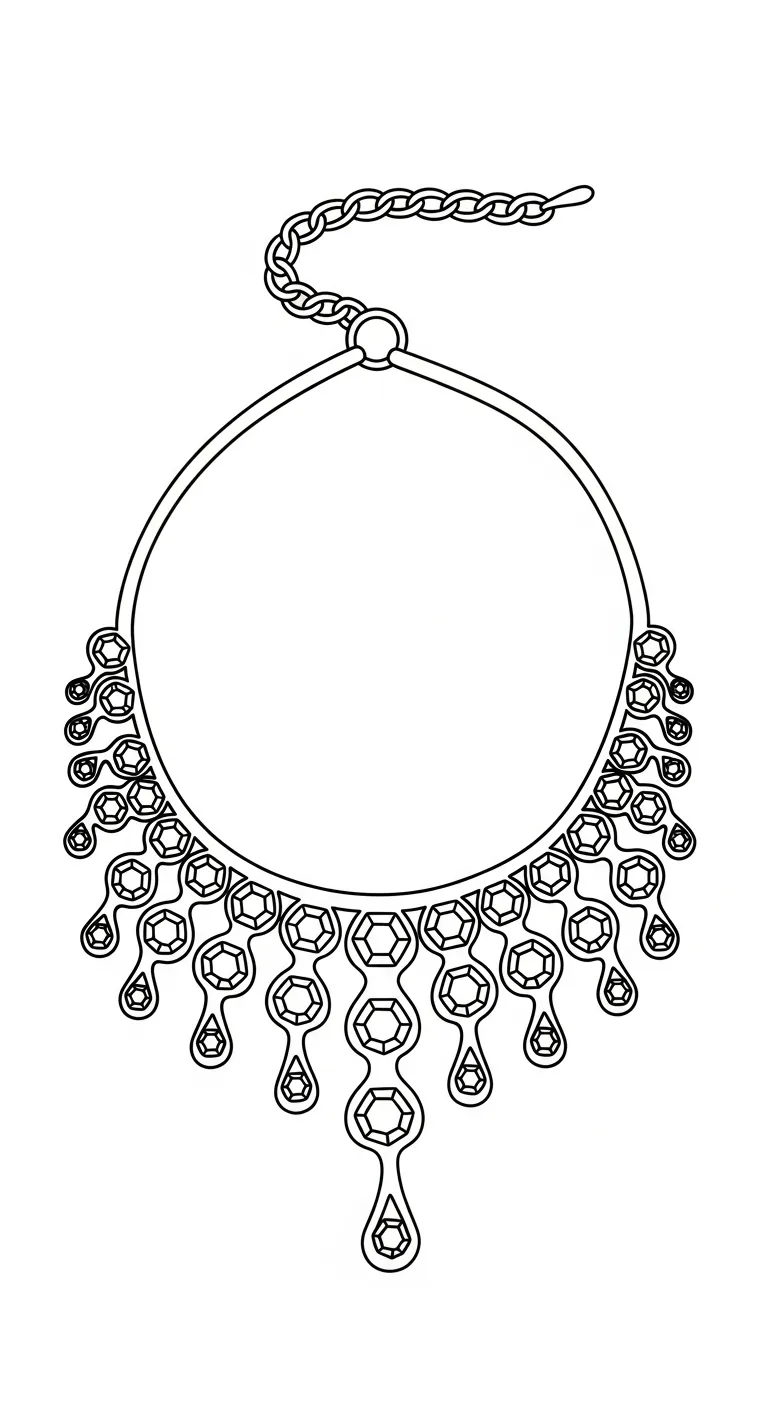 coloriage Collier à imprimer pdf gratuit 1
