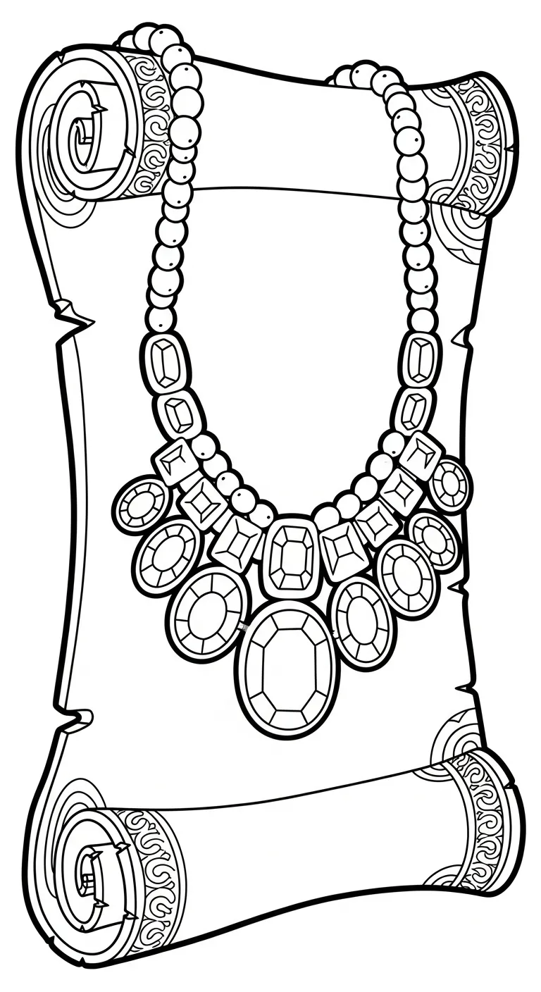 coloriage Collier educatif pour enfant