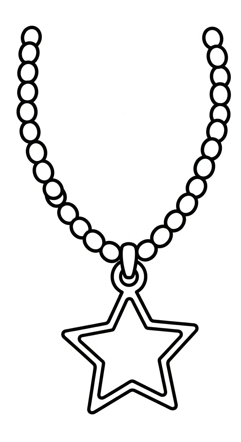 coloriage Collier pour enfants à imprimer