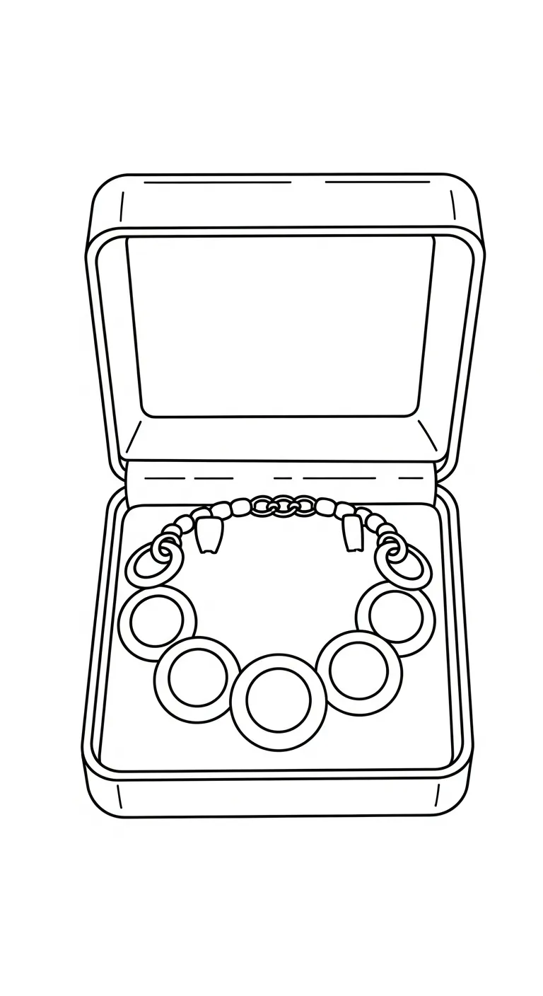image de coloriage Collier pour enfant