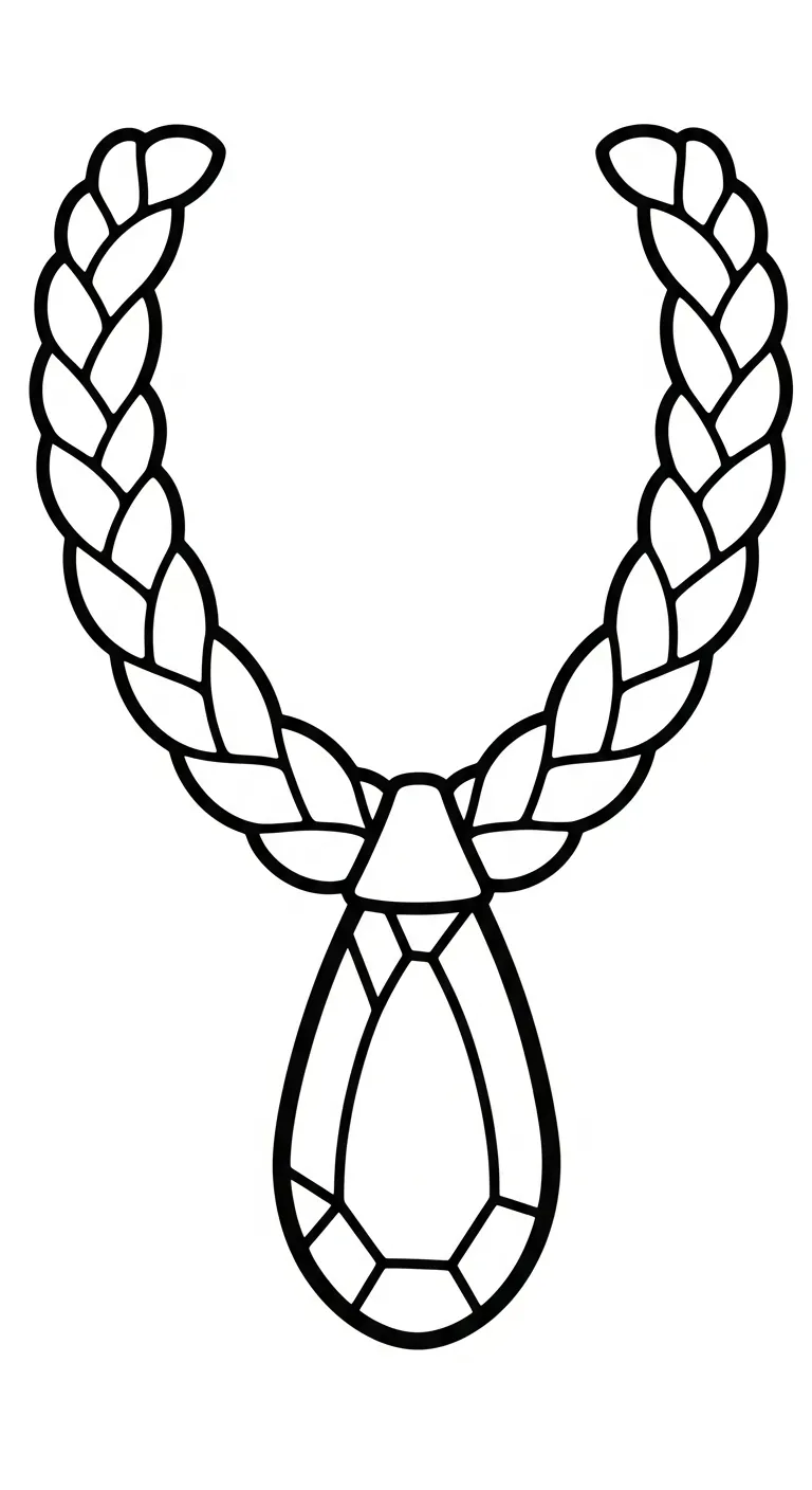 image de coloriage Collier pour enfant 1