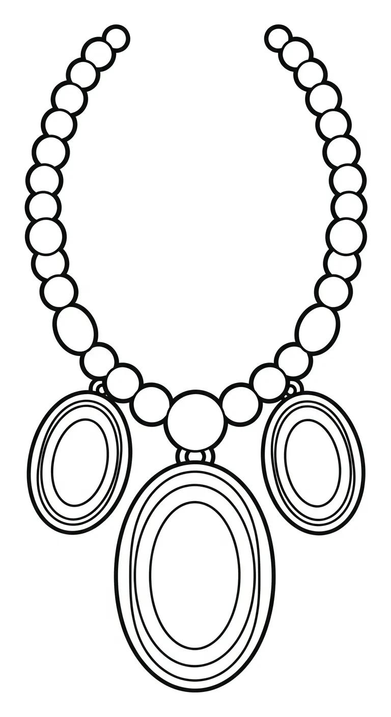 coloriage Collier pour enfant à imprimer