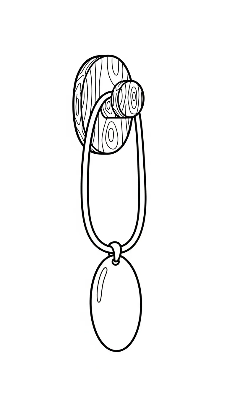 coloriage Collier à imprimer pour enfant de 2 ans