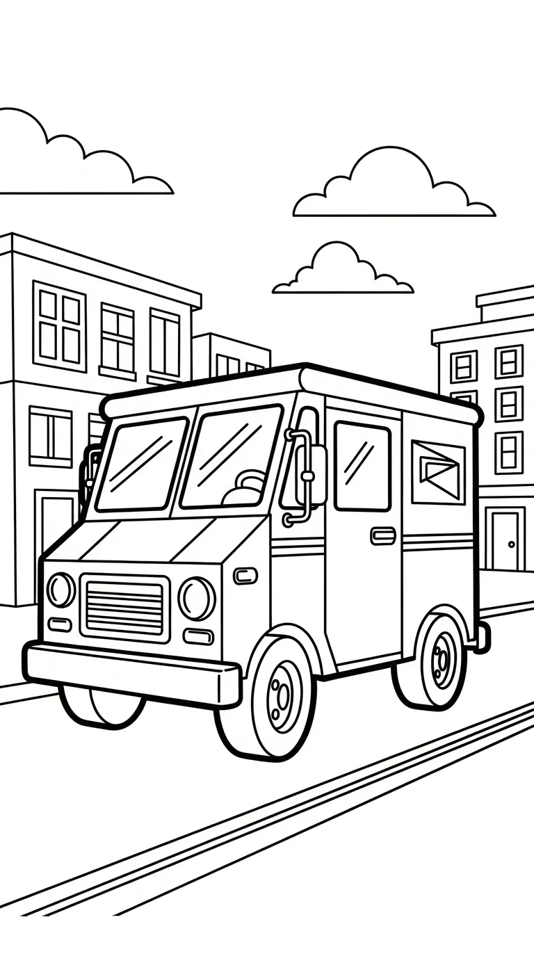coloriage Facteur pour enfants a imprimer