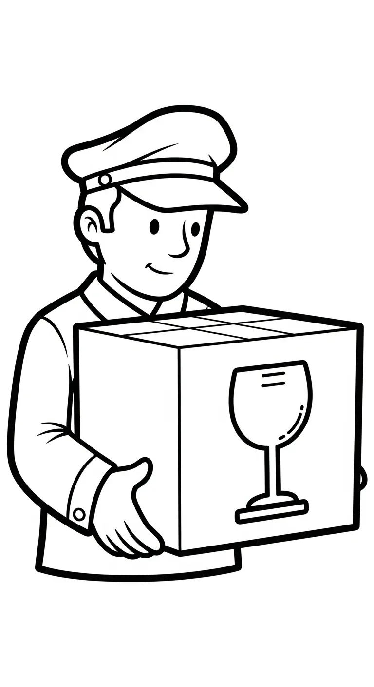 coloriage Facteur à imprimer pour enfant de 9 ans