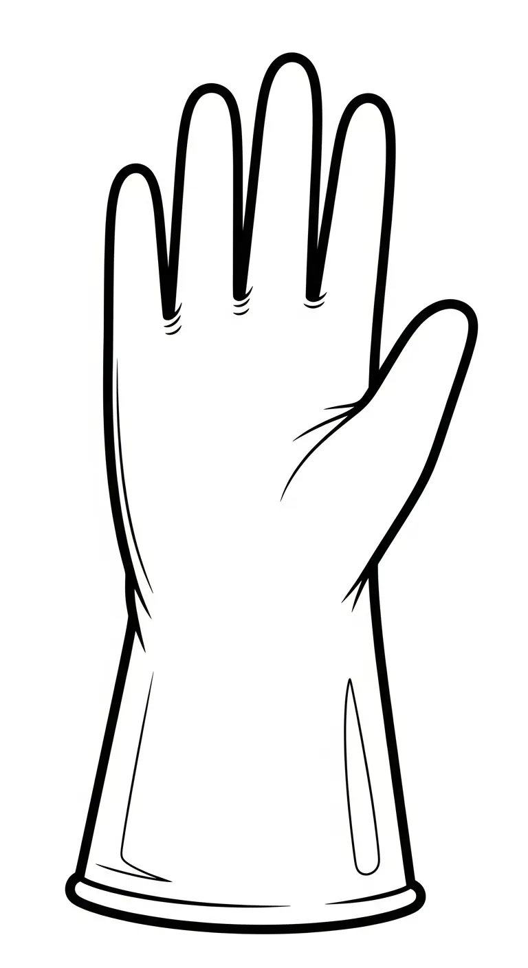 coloriage Gant à imprimer 2