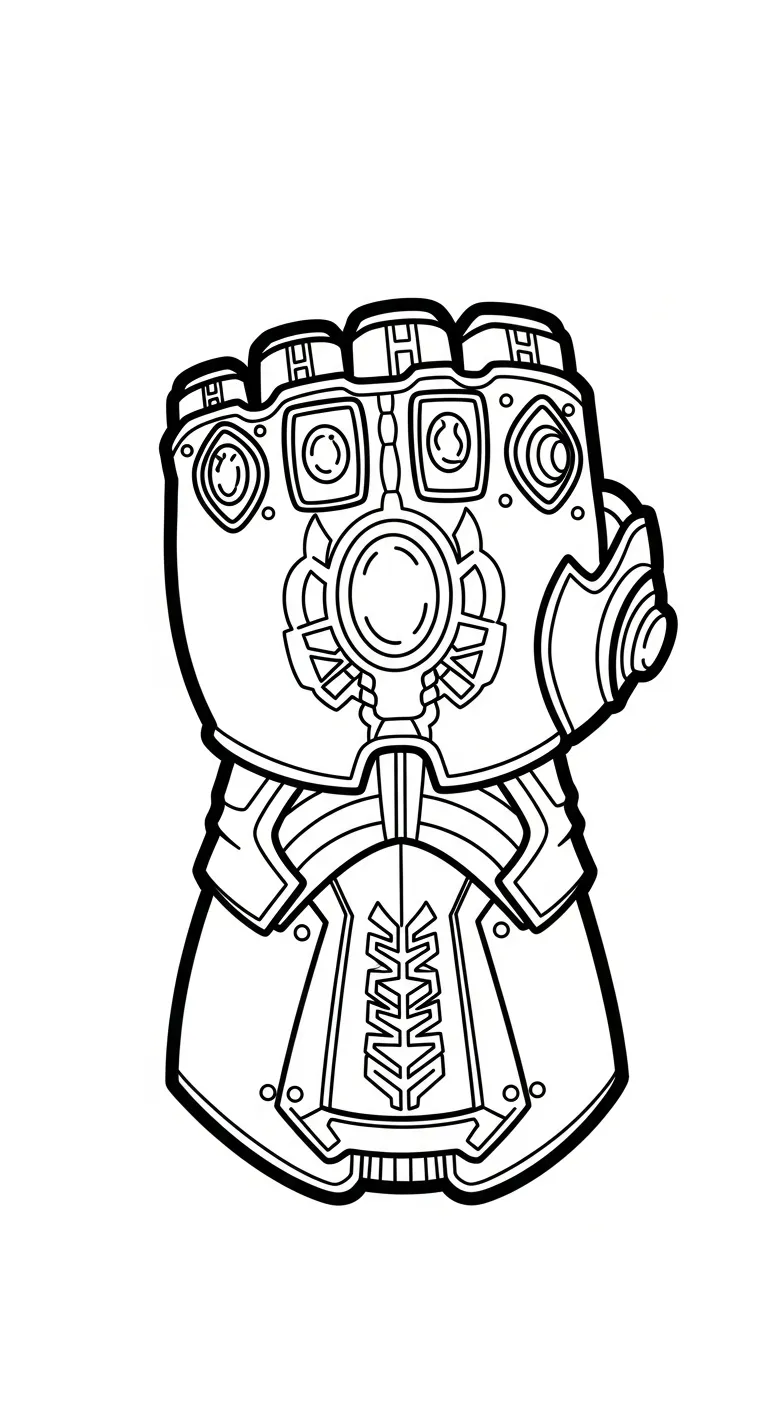 coloriage Gant gratuit à imprimer