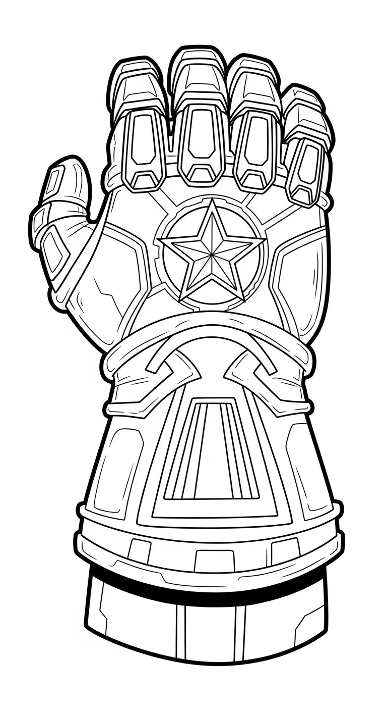 coloriage Gant a dessiner et imprimer