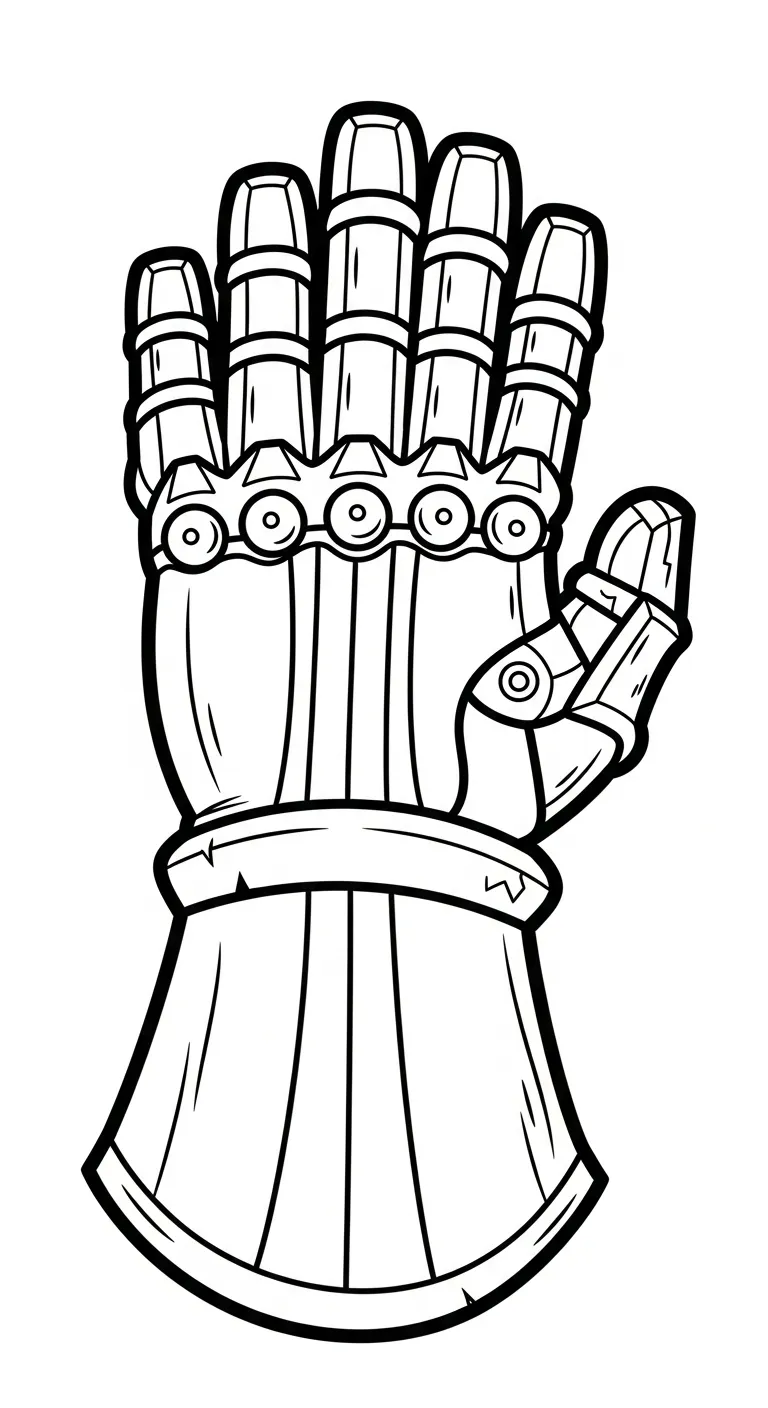 coloriage Gant pour enfant a imprimer gratuit
