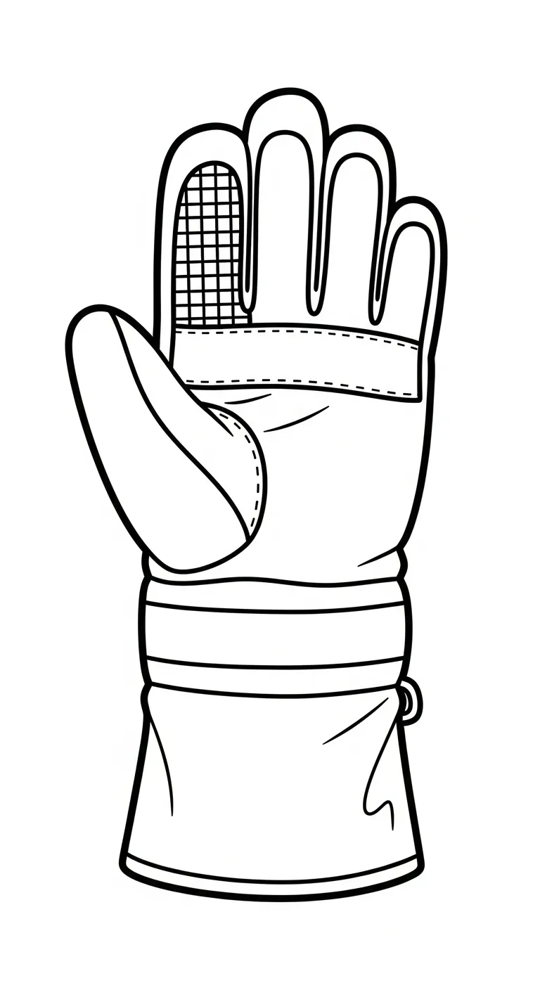 coloriage Gant à imprimer pdf gratuit 1