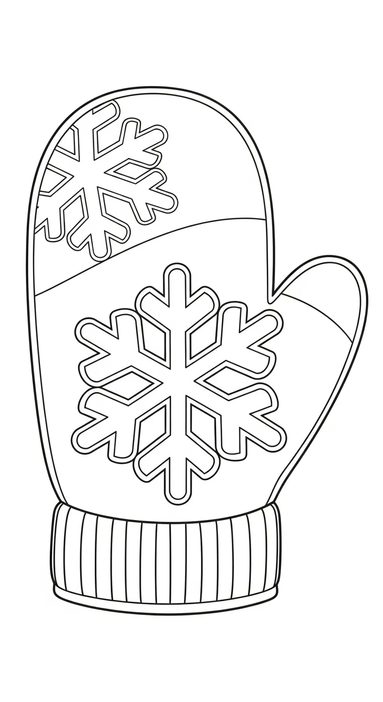 coloriage Gant pour enfant gratuit 1