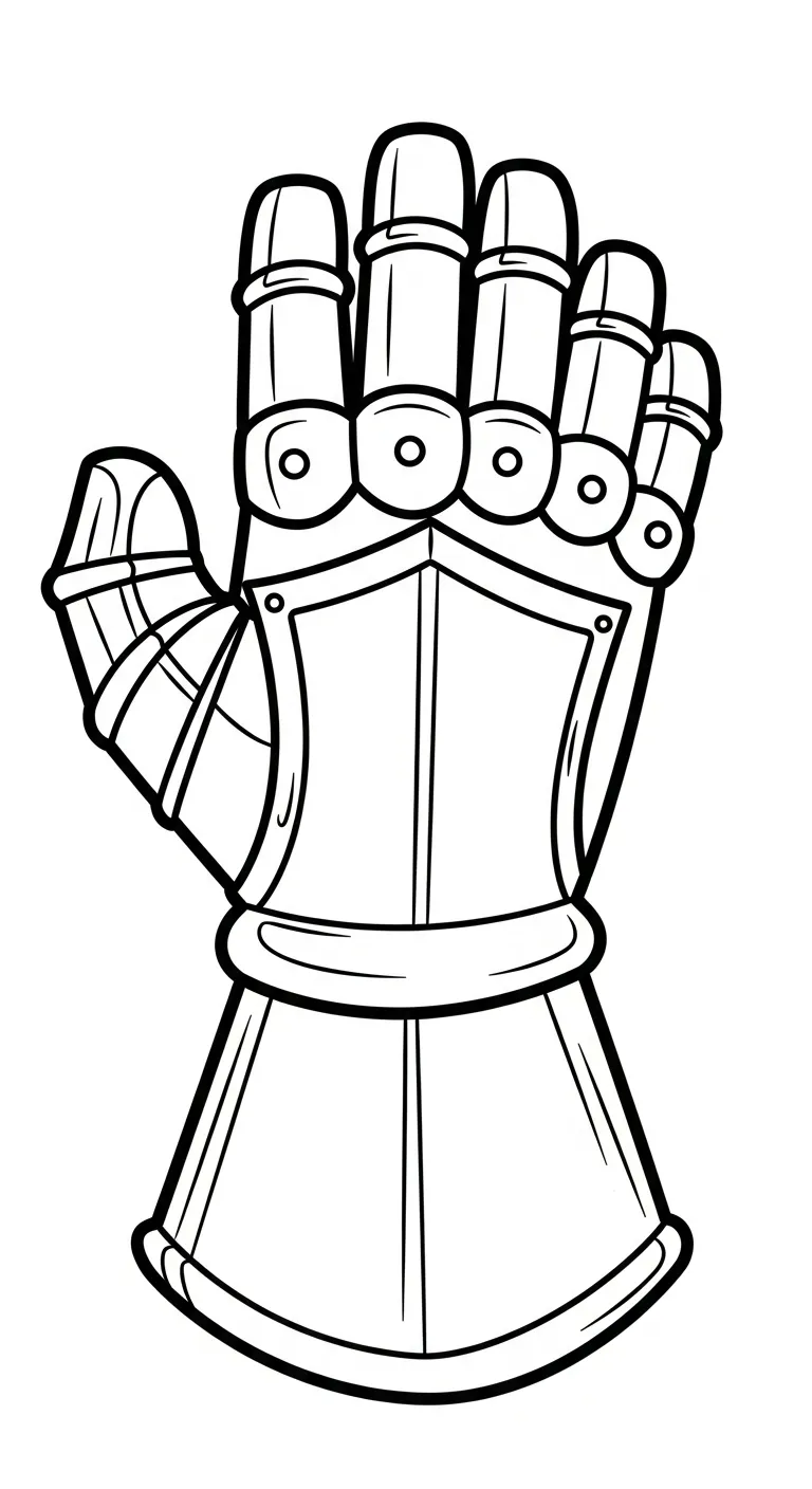 coloriage Gant à imprimer pour enfant de 12 ans