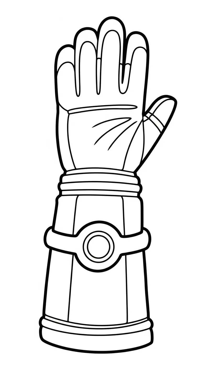 coloriage Gant pour enfants a imprimer