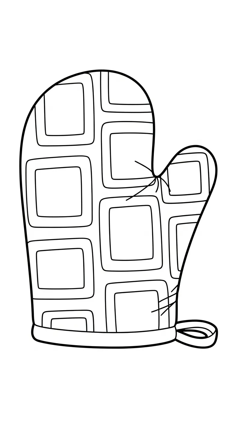 imprimer coloriage Gant pour enfant 1