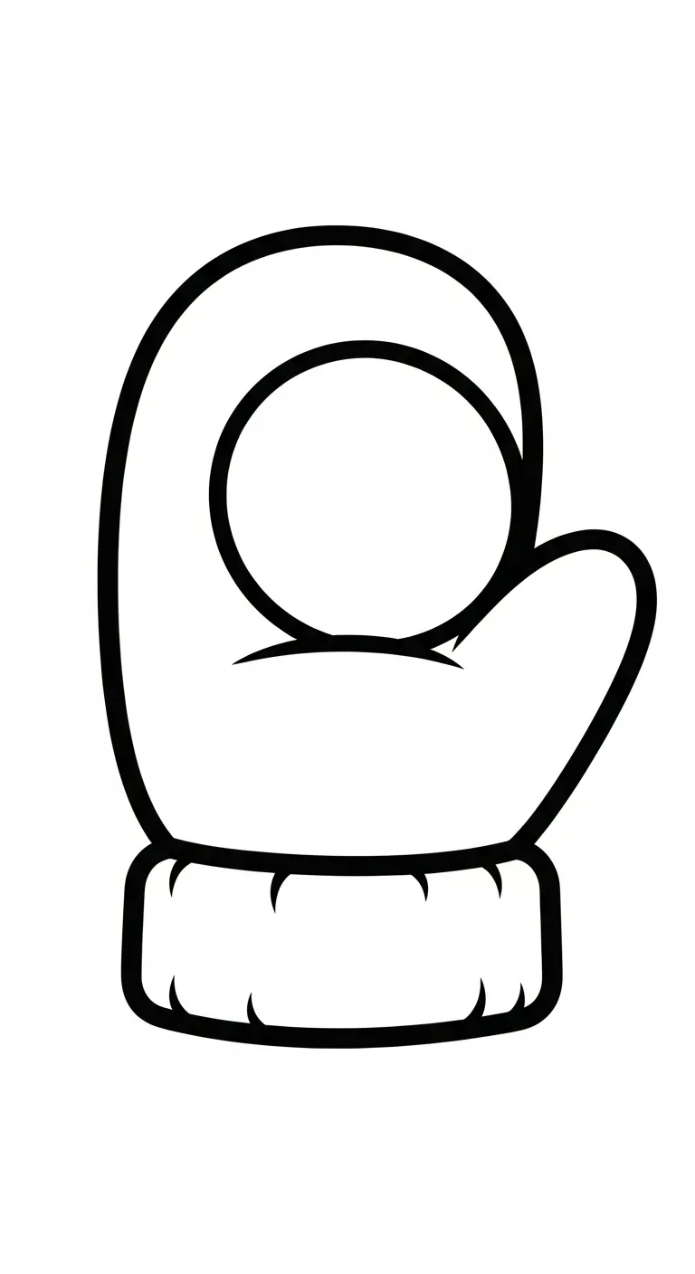 coloriage Gant de pour enfants 1