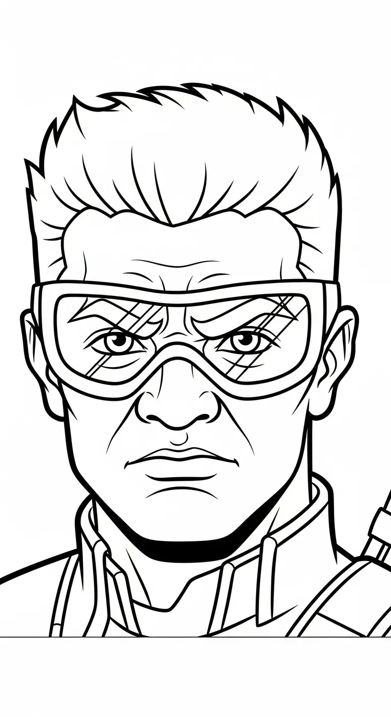 coloriage Hawkeye gratuit en ligne