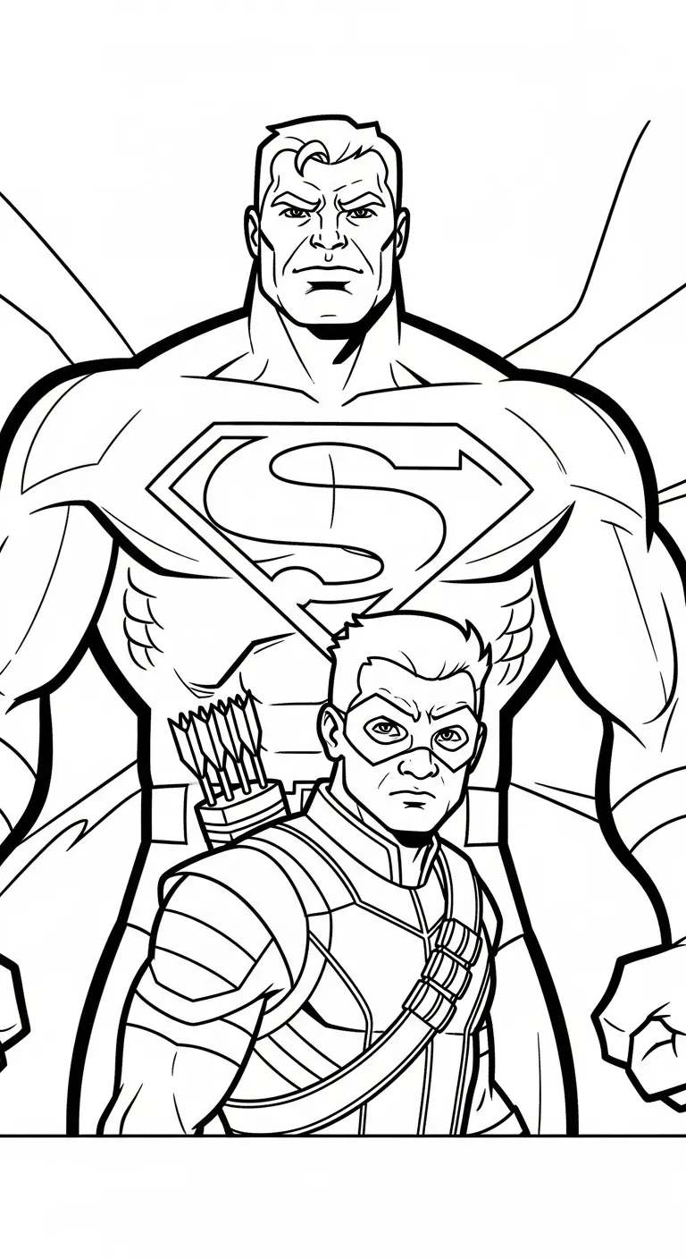 coloriage Hawkeye a imprimer gratuitement