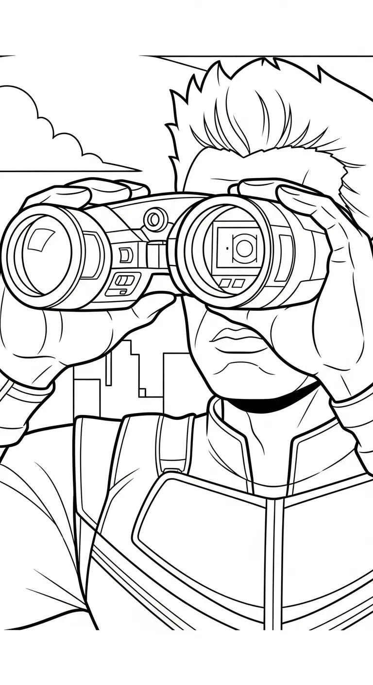 coloriage Hawkeye à imprimer gratuitement pdf