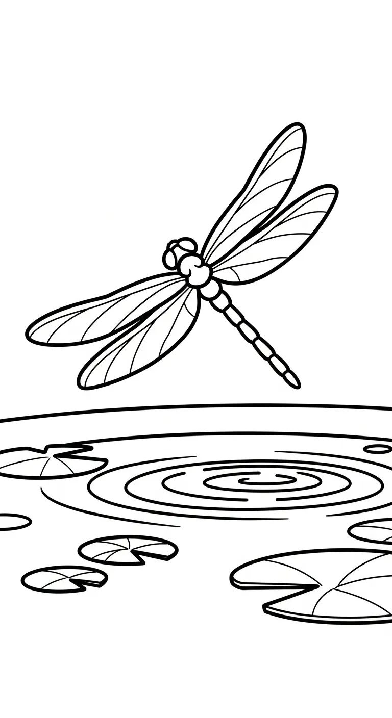 coloriage Libellule et apprentissage 2
