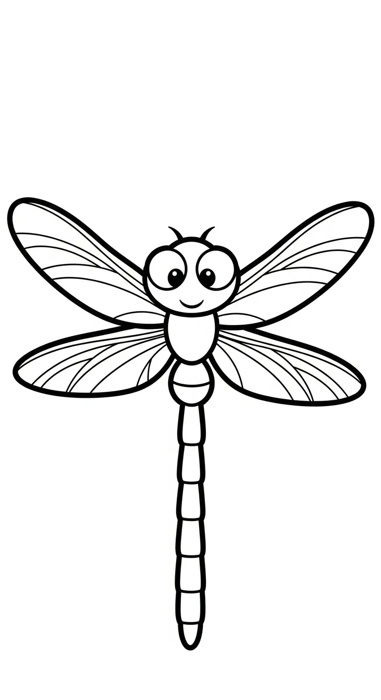 coloriage Libellule à imprimer pour enfant de 9 ans
