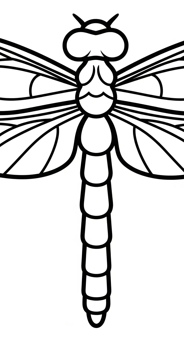 coloriage Libellule à imprimer gratuitement