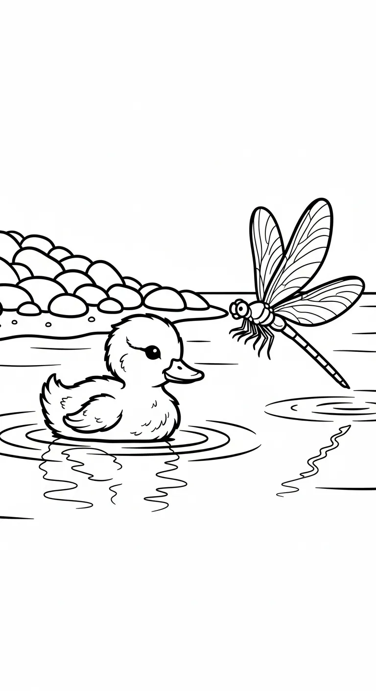 coloriage Libellule à imprimer pour enfant de 8 ans 1
