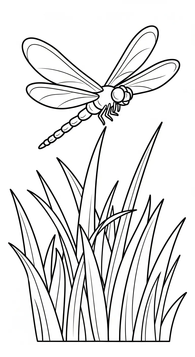 coloriage Libellule à imprimer gratuit
